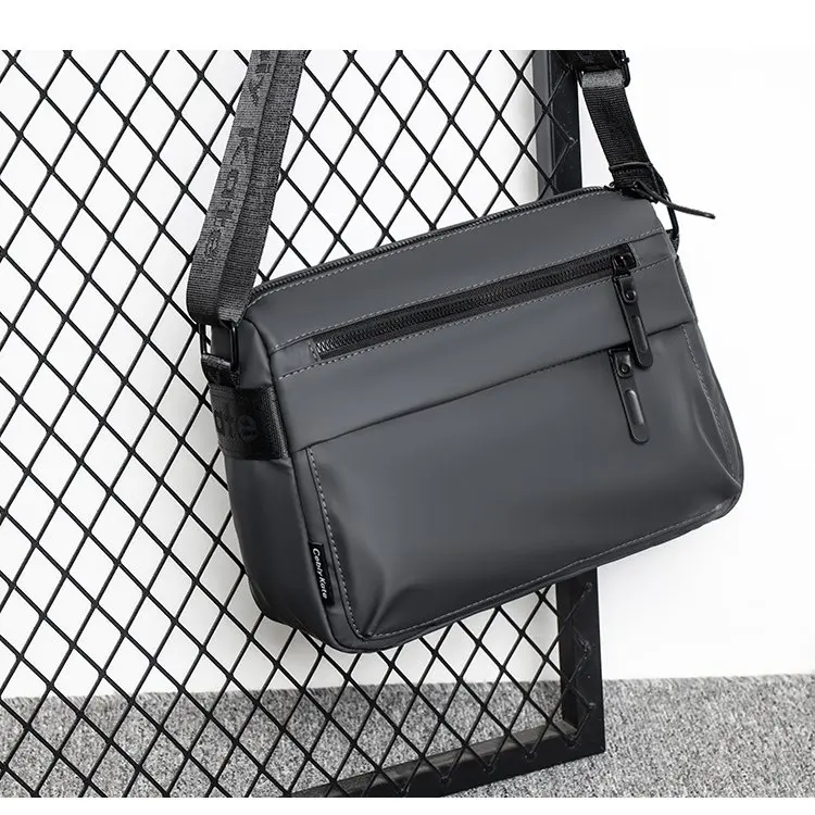 Korean Style Large Capacity Men's Single Shoulder Slant Bag Oxford Cloth Wear Resistant Multi Pocket Outdoor Thickened Backpack