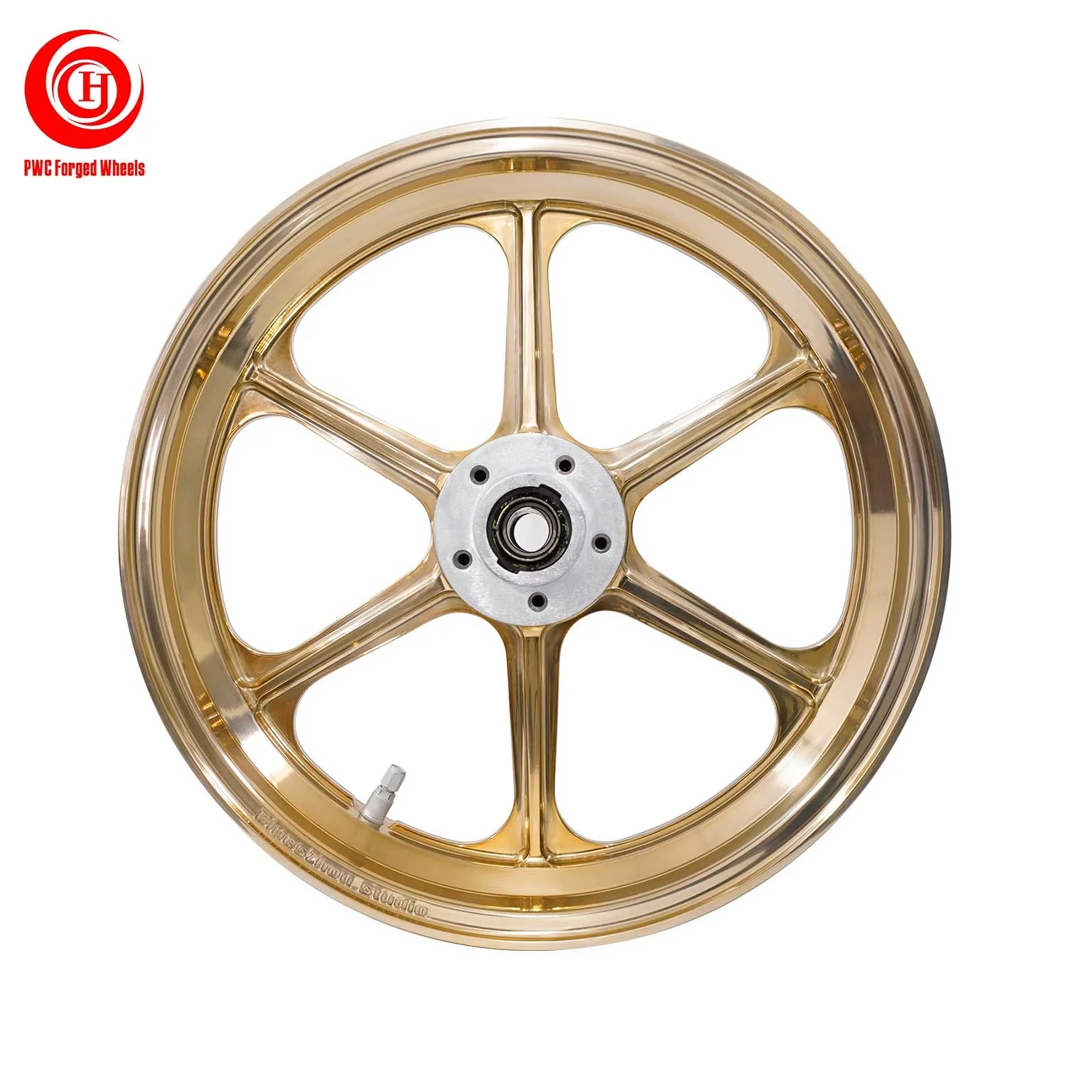 New 17 Inch 3 Piece Aluminum 6061 T6 Forged Motorcycle Wheels For Retrofit/Upgrade