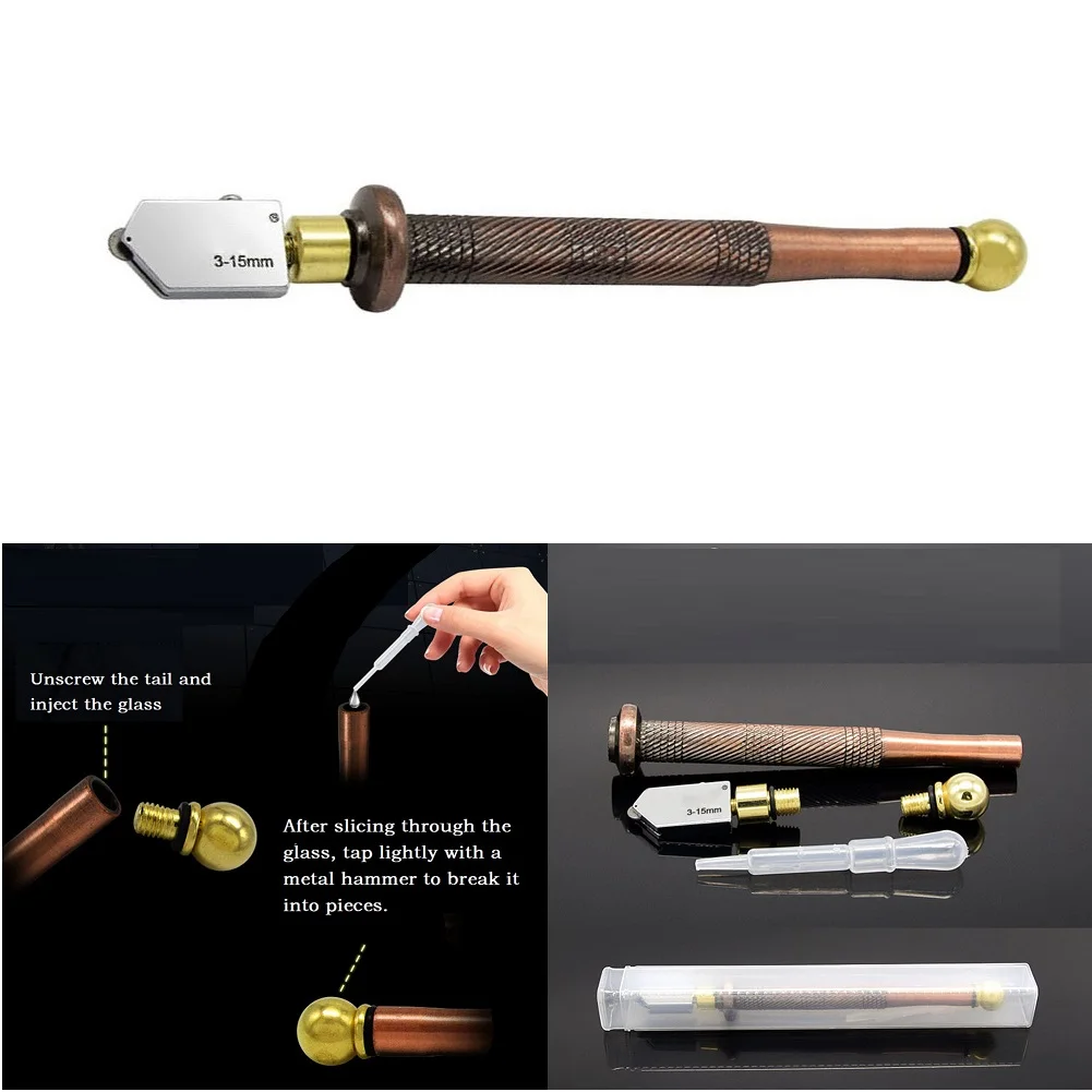 Glass for tile Cutting Pen 175mm Alloy Cutting Wheel Cutting Pen Diamond Glass for tile Cutter For Glass Mirror Cutting
