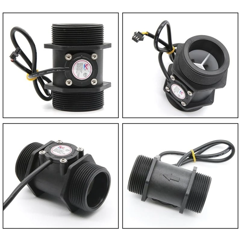 DN40 DN50 Industrial Electromagnetic Water Flow Meter Hall Sensor For 1.5in 2in Large Diameter Pipe Measurement Tools