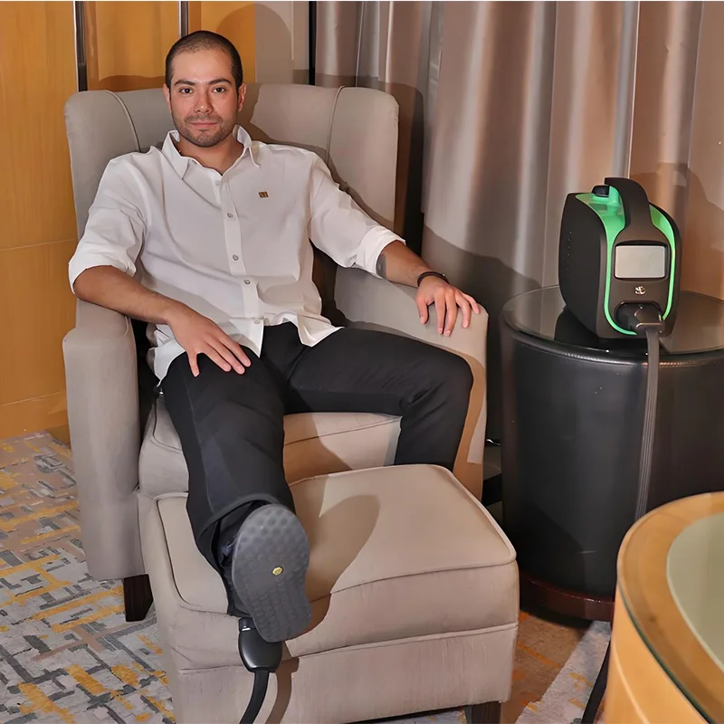 

STLFNew Arrival Home Use Portable Ice Cold Therapy Machine for Pain Relief Athlete Leg Compression Massage Device