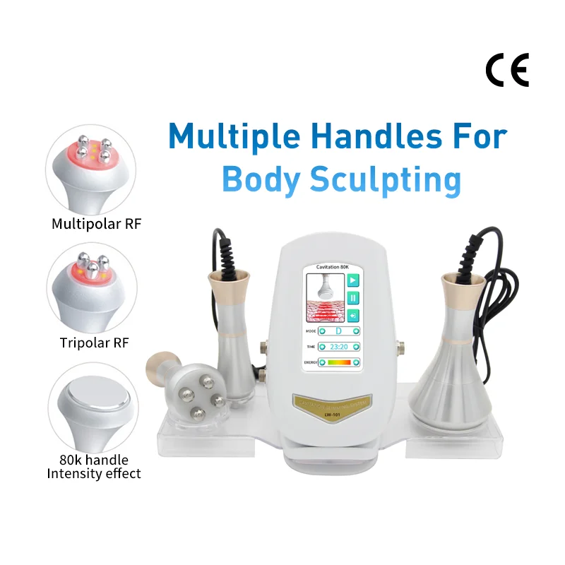 

3IN1 80k Cavitation Body Slimming 80K Machine Beauty Massager Skin Tighten Face Lifting Vacuum Suction