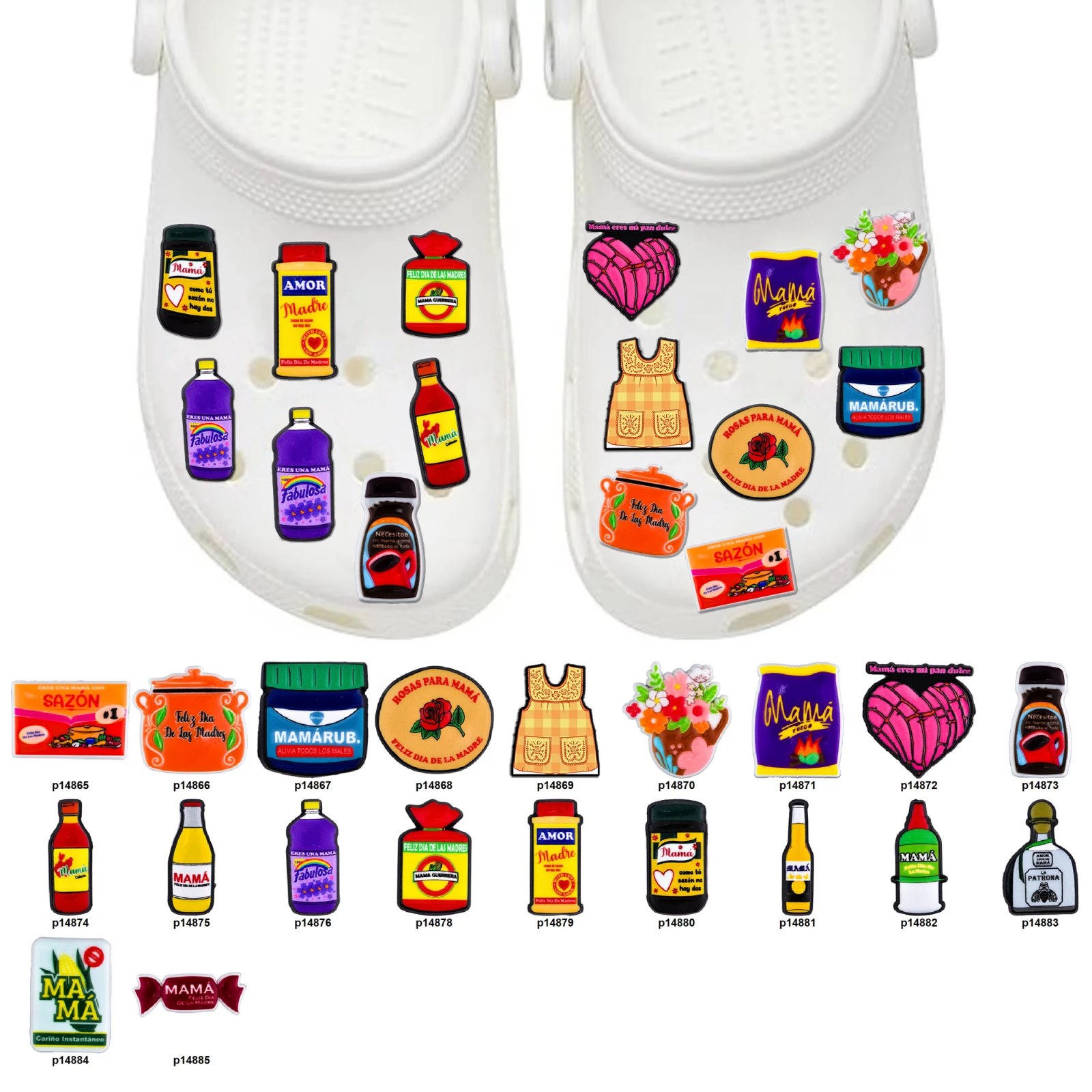 Amuletos de zapatos de comida rápida para hombres y mujeres, accesorios de decoración de zapatos de aperitivos de dibujos animados de México para adultos, recuerdo de fiesta de cumpleaños y Navidad