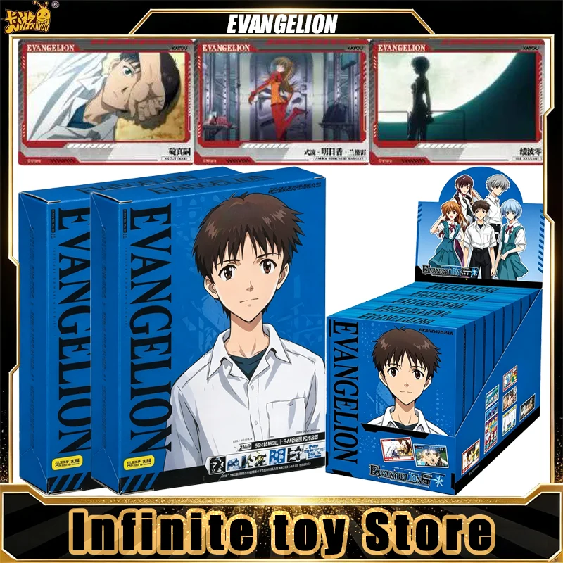 KAYOU Neon Genesis Evangelion Card Rei Asuka Shinji Trading Cards Fan Album Display Decor Holiday Toys Gift for Collectors Set