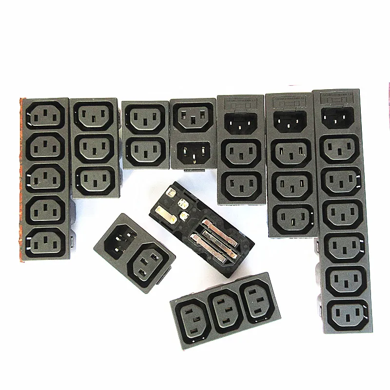 

Розетка переменного тока, многоразъемная 2/3/4/5/6, с розеткой питания с предохранителем, многопозиционная розетка для шкафа шасси