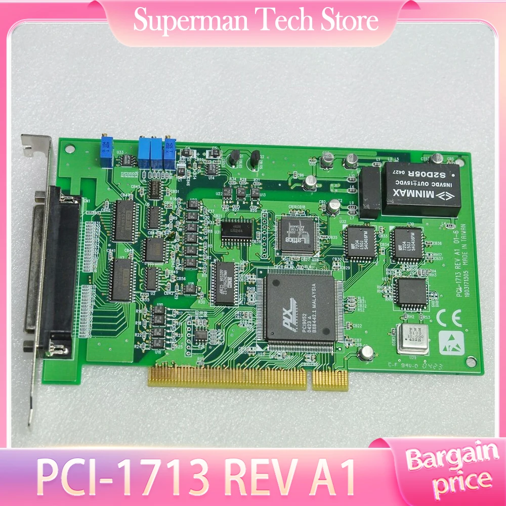 Data Capture Card Isolated Analog Input Card For Advantech PCI-1713 REV A1