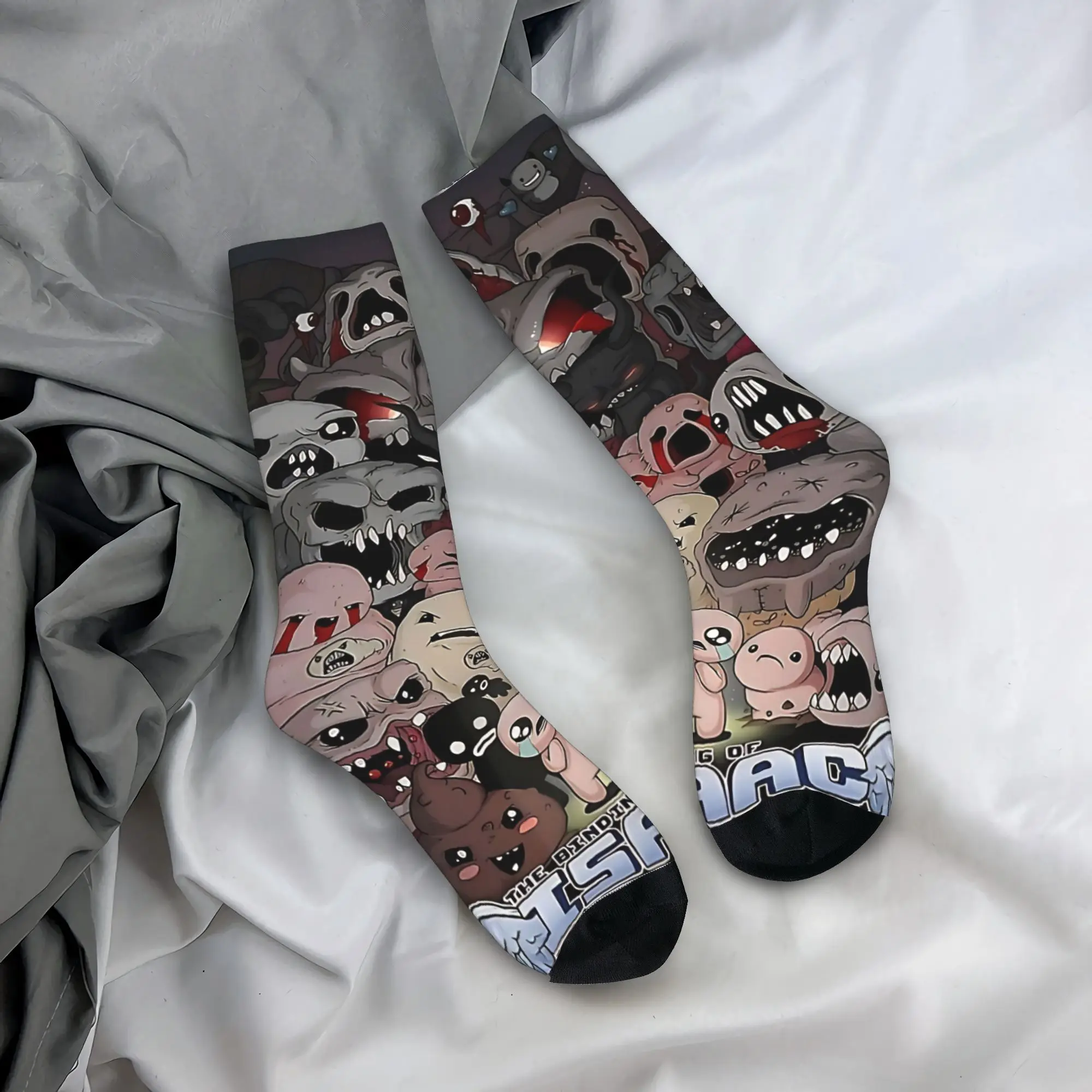 جوارب The Binding Of Isaac جوارب جرافيك مضادة للانزلاق للبالغين والرجال جوارب جري شتوية كلاسيكية ناعمة