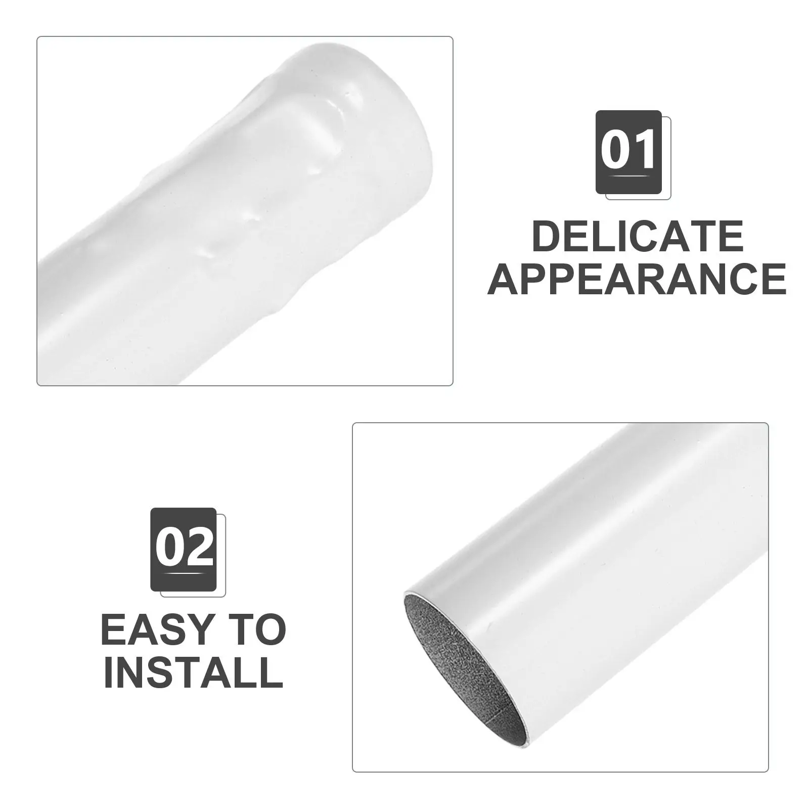 6Pcs Tear-Drop Embossed Hanging Lamp Base Covers Metal Sleeves for E14 Candelabra Base Chandelier Lighting Parts
