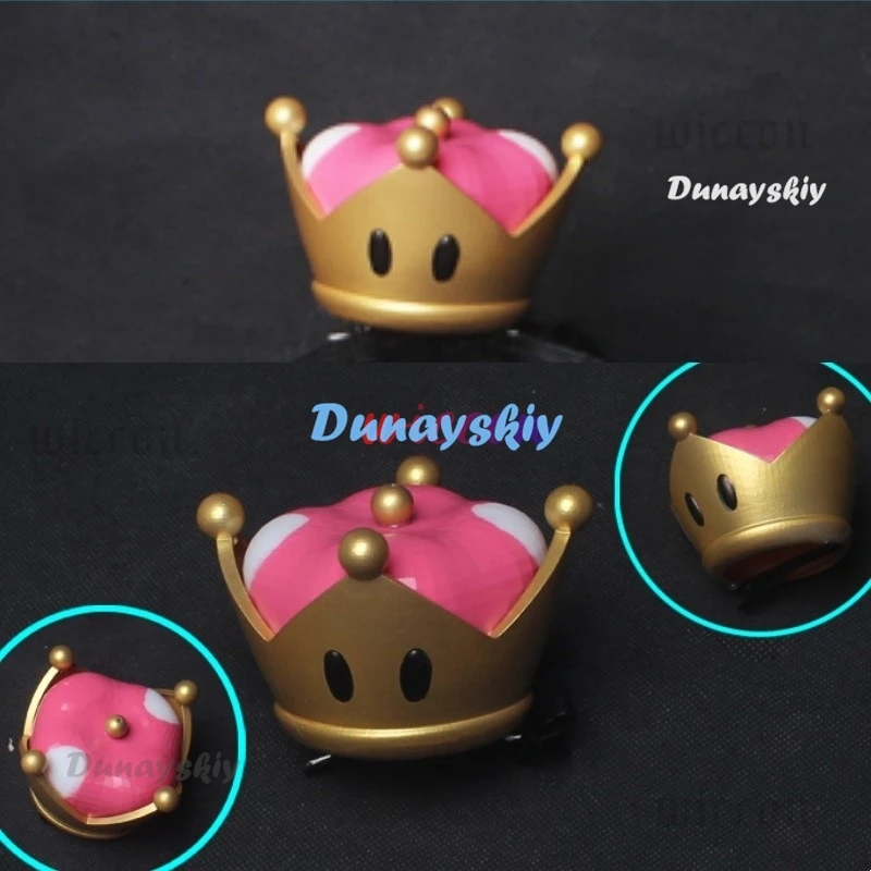 New 3D Bowsette Kuppa Koopa Hime Princess Cosplay Womanize Crown Hairpiece Headwear Halloween Costume Props Handwork