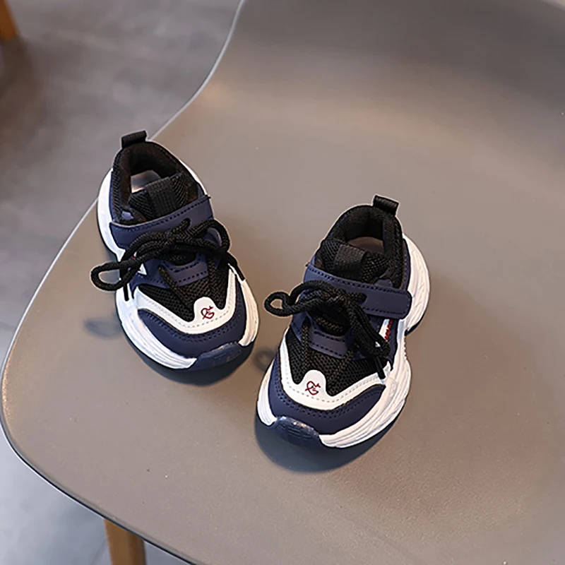 الأطفال تنفس أحذية رياضية مكتنزة للجنسين أحذية رياضية غير رسمية طفل بنين فتاة المضادة للانزلاق أحذية مدرسة التنس 3-6Y الخريف الربيع #2