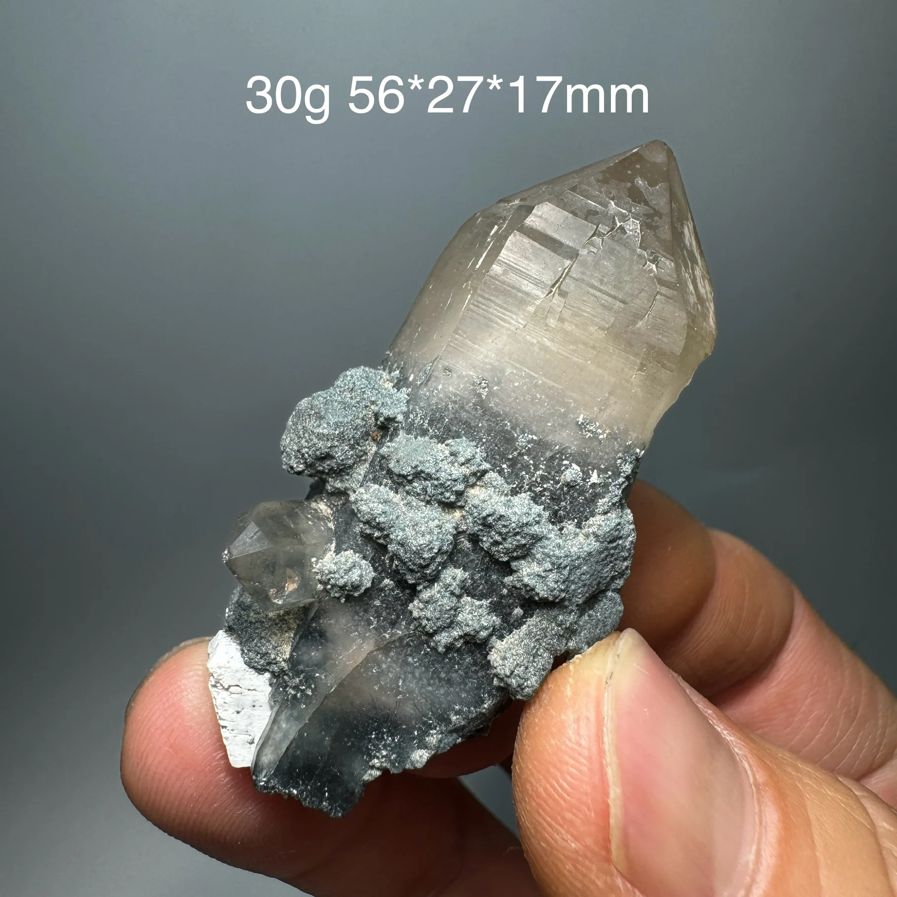 Natural Brazil Velvet Blue Rutilated Quartz Hair Crystal Mineral Specimen Healing Stone Desk Decor