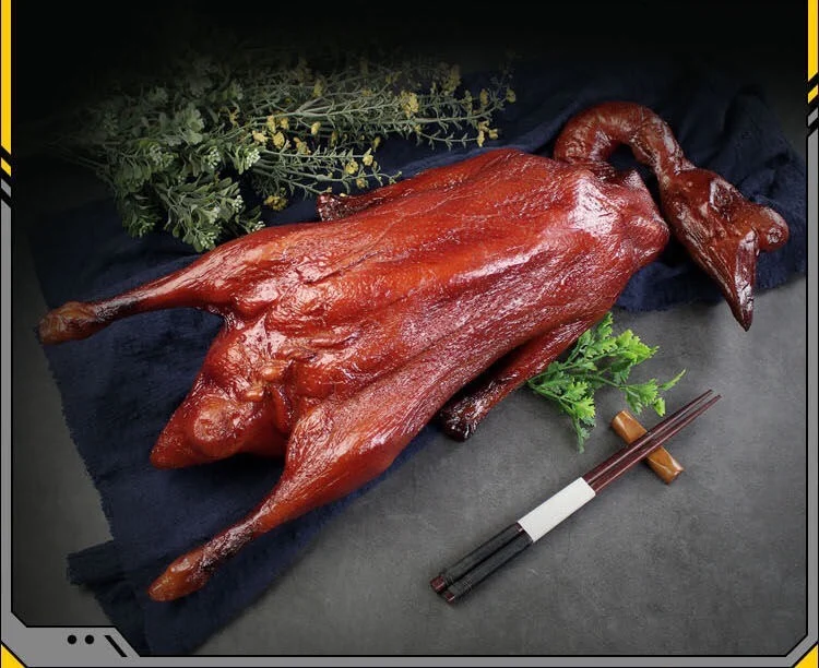 Modelo de pato asado de Beijing, modelo de ganso asado crujiente no graso, modelo de pato asado, colgante, pato falso