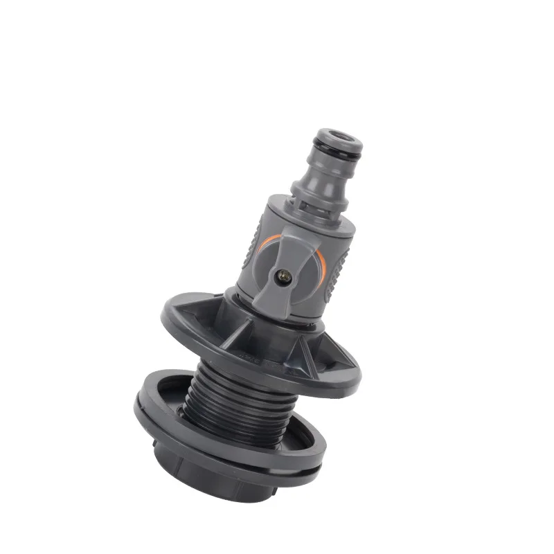 

PVC/IBC Water Barrel Adapter, Durable Water Tank Adapter with Valve, Quick Installation Rainwater Collection Connector Kit