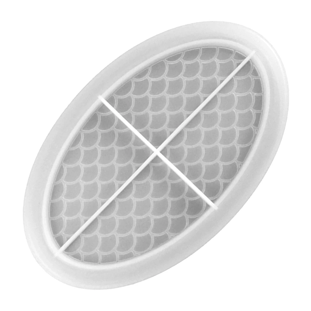 

Silicone Oval Tray Mold for Casting Fruit Snack Plate White Color DIY Crystal Epoxy Resin Craft Jewelry Accessories Storage
