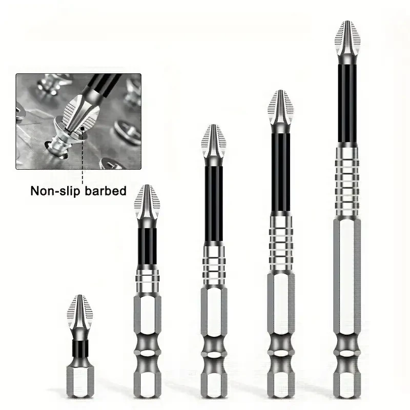 25/50/65/70/90/150mm Anti-slip impact-resistant threaded drill bit set Screwdriver Hardness Drill Bit Screw Driver Hand Tools