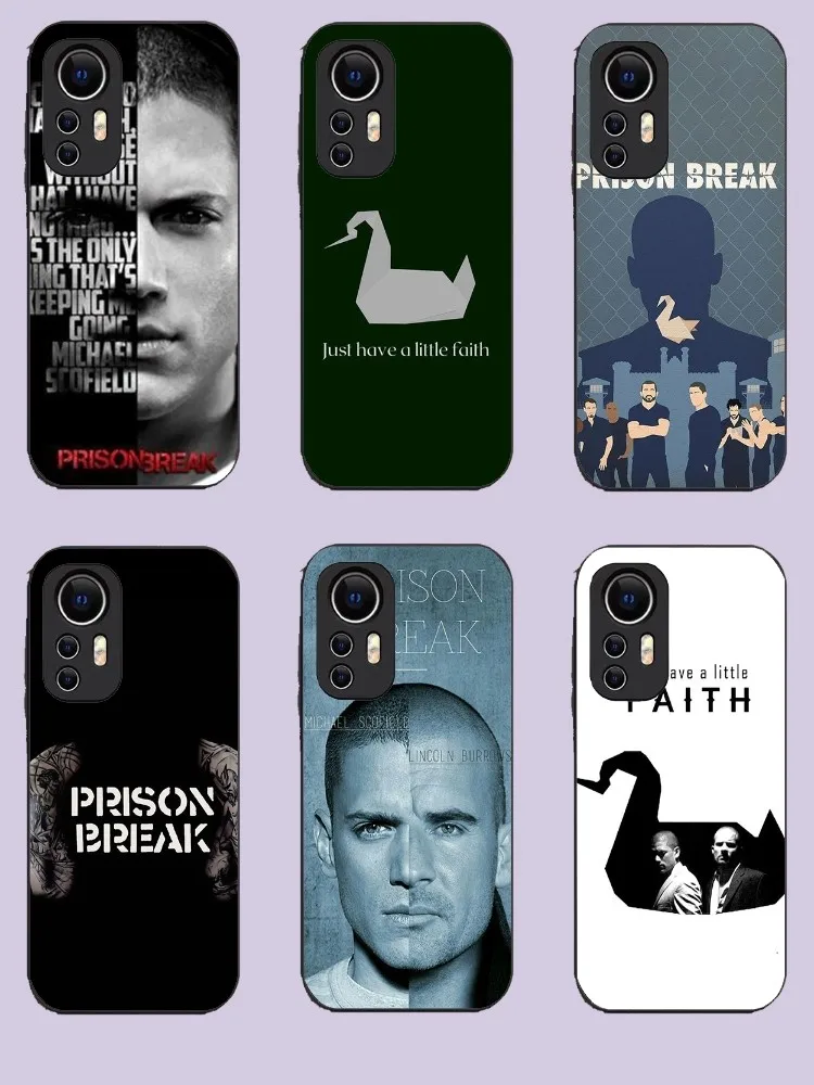 

Prison Break Phone Case For Xiaomi 11 Redmi Note 11 5G 8T 9A 9 10T Note8Pro Note9 12SUltra Black Case