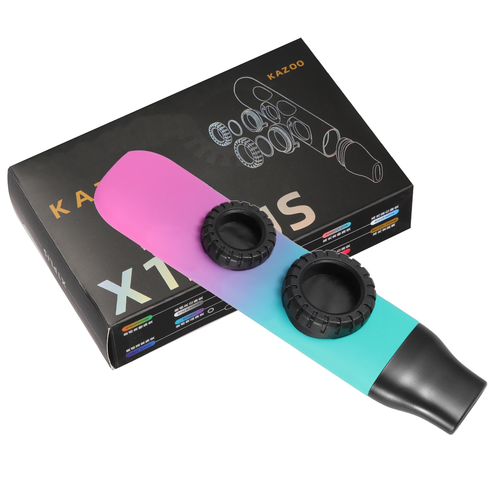 

1 set Double Hole Kazoo Small Size Professional Musical Instrument For Kids Adults Beginner Portable Guitar Ukulele Accompany