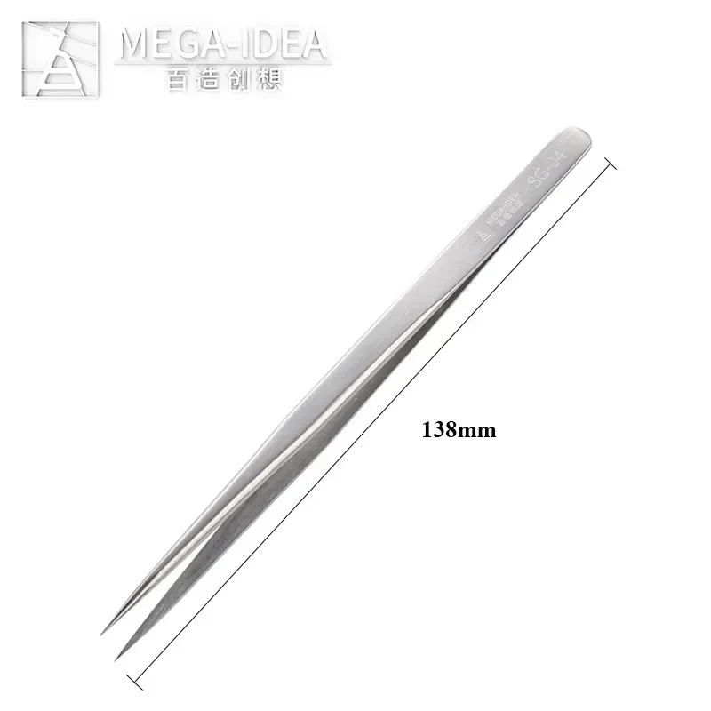 QIANLI MEGA-IDEA SG-04 Precision Repair Tweezers Mobile Phone Maintenance High Hardness Stainless Steel Clamping Clips