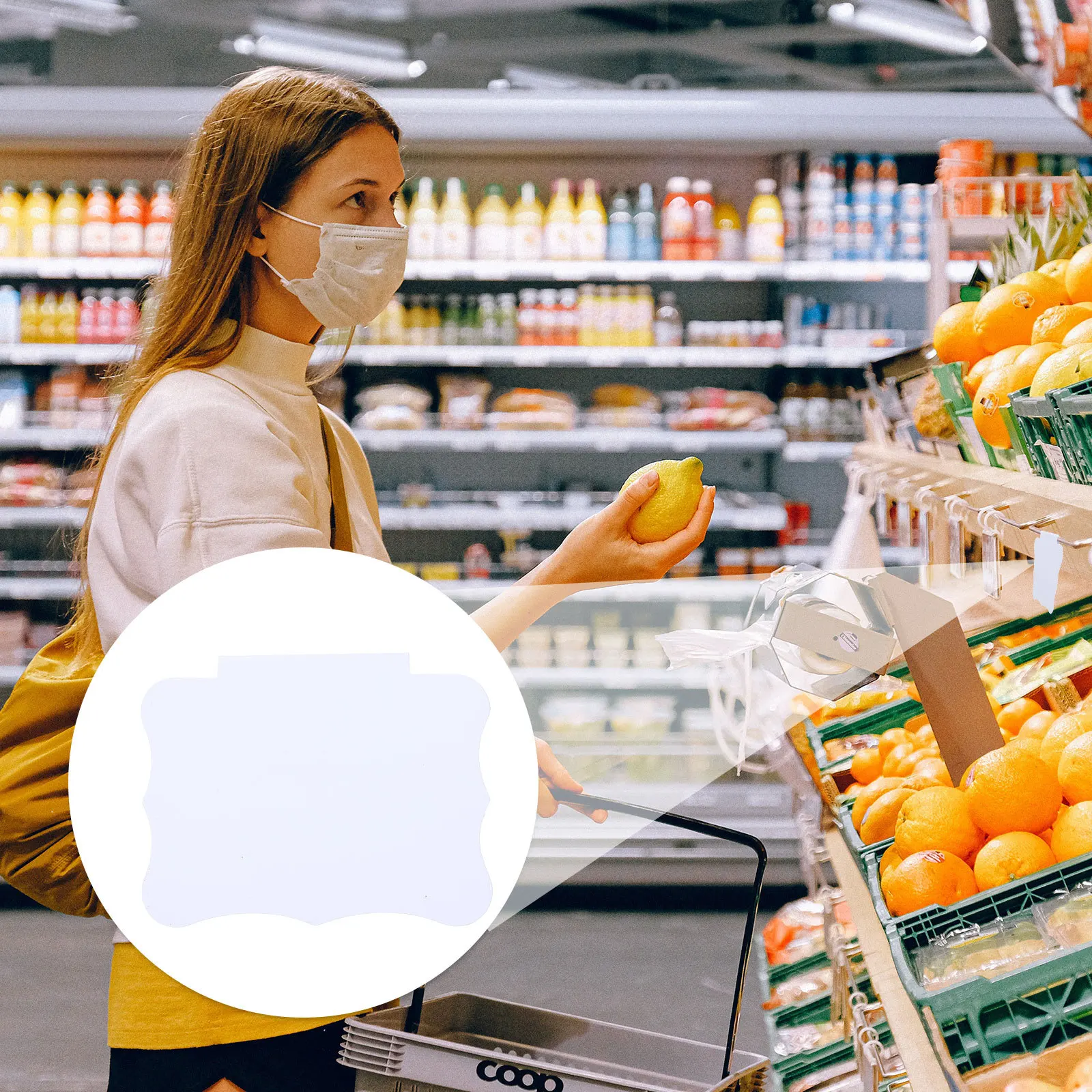 

16pcs Price Tag Holder Reusable Pvc Clip For Bins Baskets Boxes Storage Organization Plastic Label Stand Advertising Label Clip