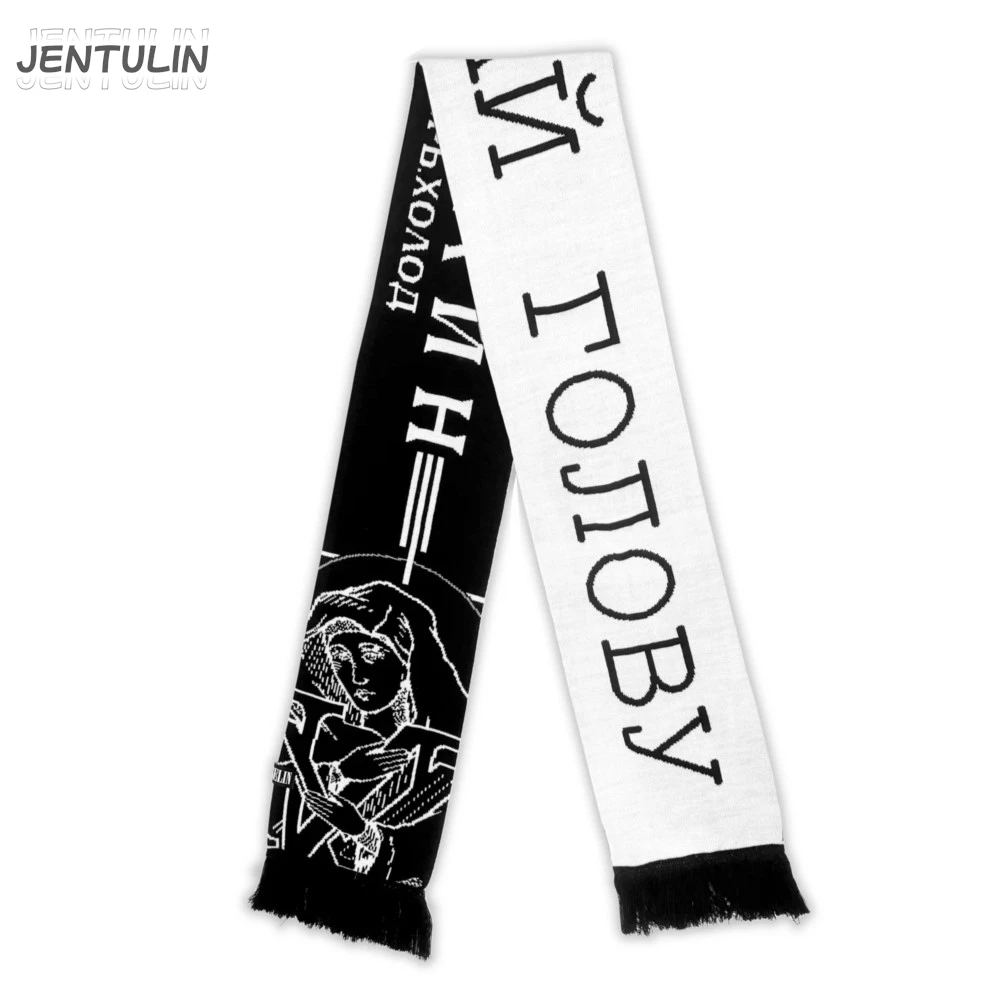 Men Scarf Winter Y2k Streetwear Black Knitted Marselin Gothic Shawl Scarves Korean Harajuku Hip Hop Punk Warm Unisex Accessories