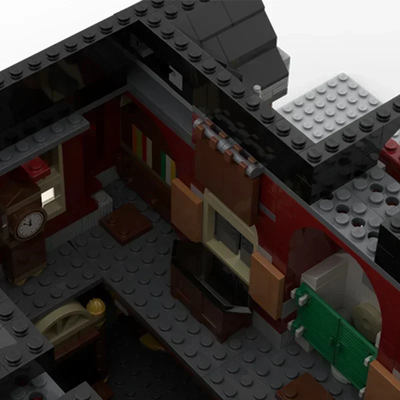 Moc Building Block Newbury Modular High School Model Technology Brick DIY Assembly City Street View Toy For Holiday Gift