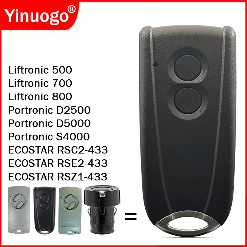 ECOSTAR RSC2 RSE2 RSZ1 RSC RSE RSZ 433 Garage Door Remote Control 433MHz Rolling Code Gate Opener Transmitter Command
