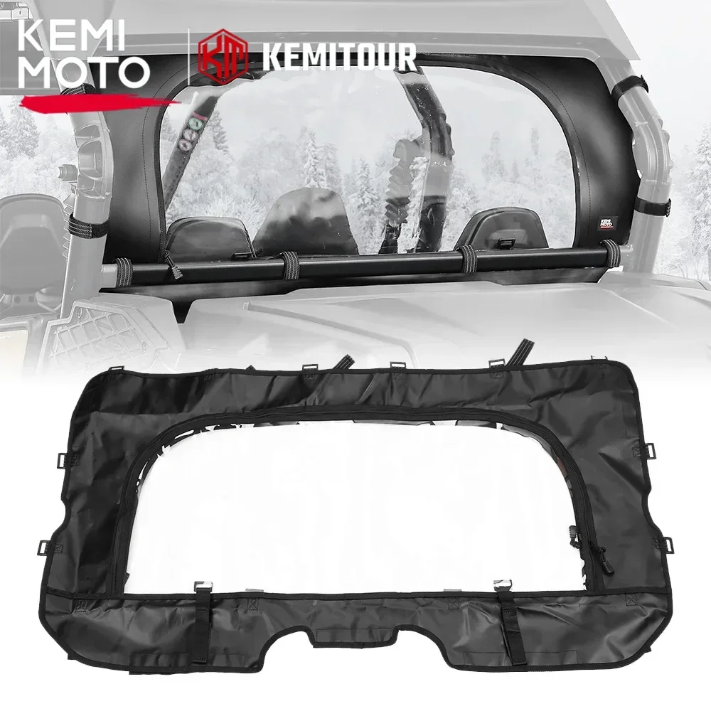 

For CFMOTO ZForce 800 950 Trail Sport 4 2023-2024 Rear Soft Panel Transparent Back Windshield Roll Window Waterproof Comfort