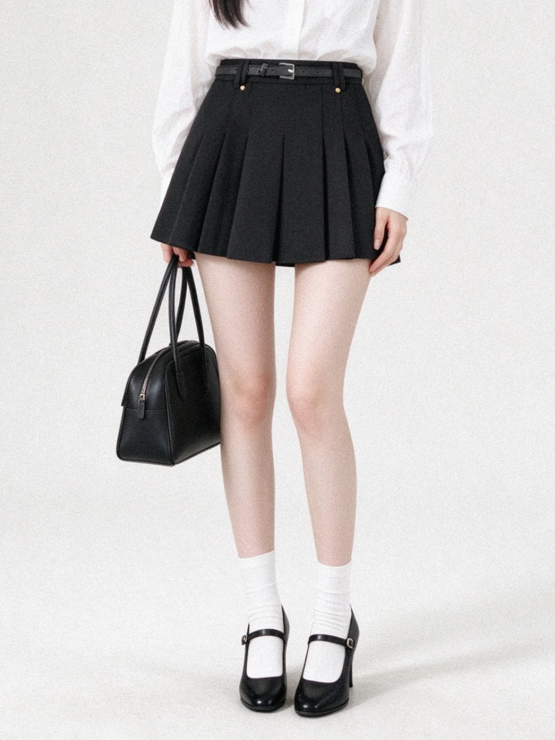 Korean Style High Waist A-Line  Skirt Woolen Plaid Slimming Autumn Winter New Arrival Versatile Elegant Half-length Skirt
