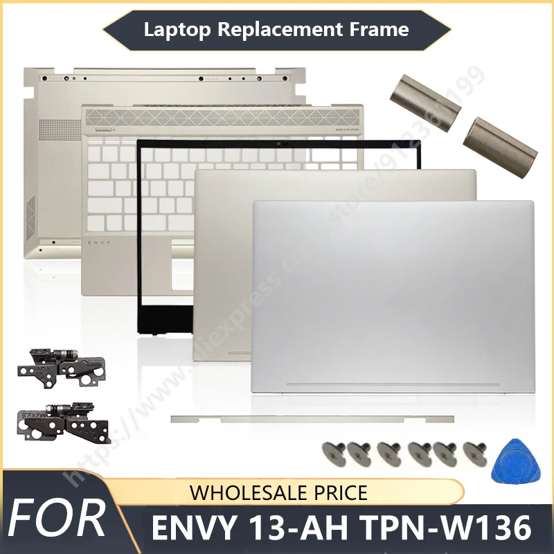 NEW For  HP ENVY 13-AH TPN-W136 Laptop LCD Back Cover Front Palmrest Keyboard Bottom Case Hinge replacement parts Shell