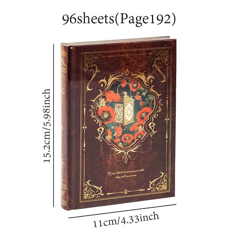 Mr.Paper 1 كتاب خمر نمط دفتر مجموعة الذهب احباط لوحة الكتابة ل الملاحظات اليومية تدوين أوراق القرطاسية الورقية الرجعية #4