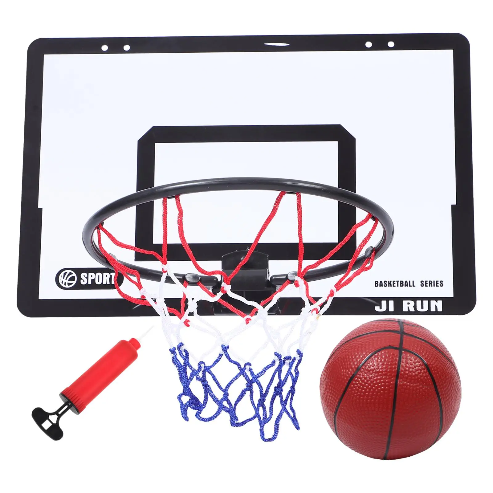 미니 농구대 1세트, 실내 문걸이 스포츠 게임 장비, 튼튼한 프레임, 만화 디자인, 내구성 좋은 농구 장난감, 간편 설치