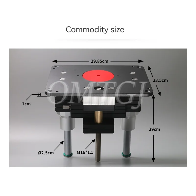 Sistema de elevación de enrutador de carpintería con placa de inserción de mesa de enrutador de aluminio, recortadora de banco de trabajo de carpintería, herramienta de máquina de grabado
