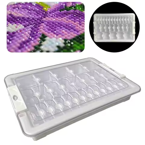 9/15/21/24/26/39 Grids Diamond Painting Storage Box Clear Diamond Painting Storage Containers for Diamond Painting Accessories