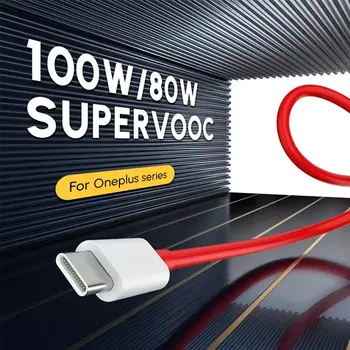 100W 80W SuperVOOC Type-C USB Rychlonabíjecí Kabel Pro OnePlus 9 10 Pro 11 12 13 Nord 2T 3 4 5 CE 2 3 Lite N200 N300 OPPO Realme 10 nejlepší prodej USB kabel typu C - №9