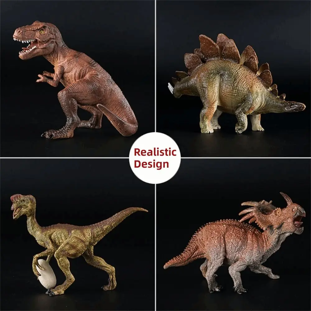 Multiple Sizes Dinosaur Model Rubber Realistic Dinosaur Action Figures Educational Jurassic Dinosaur Birthday Gift