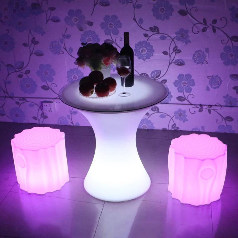 WPD Modern Stump Stool Led Creative Luminescence Atmosphere Night Light Waterproof IP65 Decor Restaurant Bar