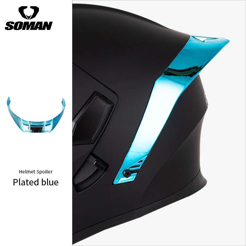 SOMAN Helmet Rear Spoiler For SM955-S SM955 955 Decoration Casco Moto Headwear Motorcycle  Accessories