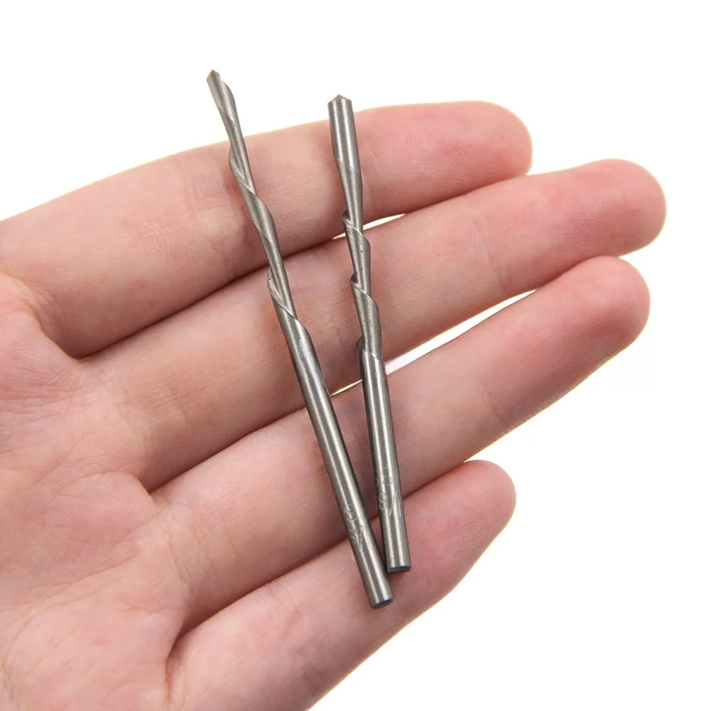 Trim Bit 3.175mm Router Bit Edge Finishing High-speed Steel Clean Edge Trimming CNC Machining Carving Tools Carving Tools Silver