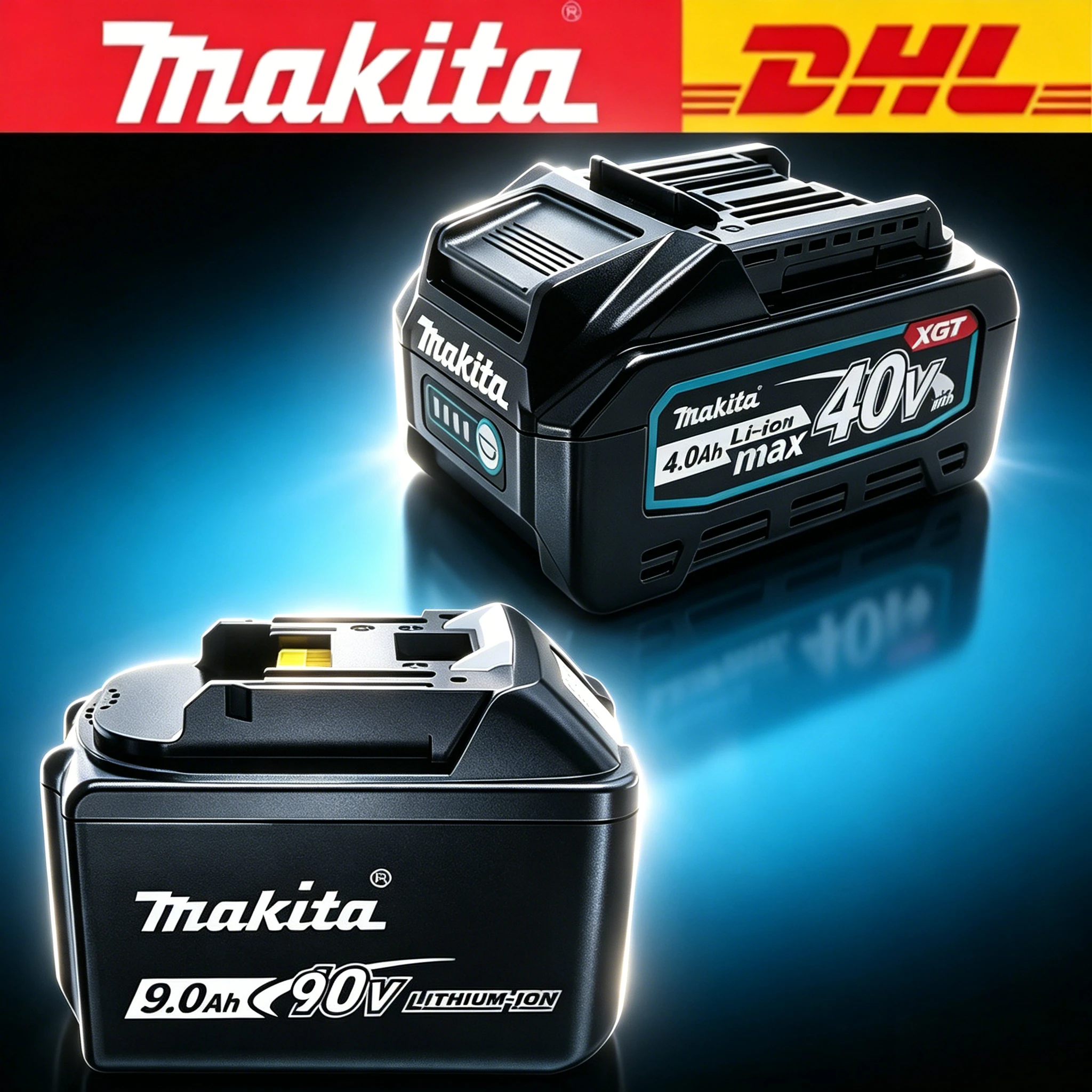 

Makita 40V4.0AH 18V 9.0AH MAX XGT Lithium-IonBattery Pack，Original Battery BL4040 BL4050 BL4080 Compatible with Makita Battery
