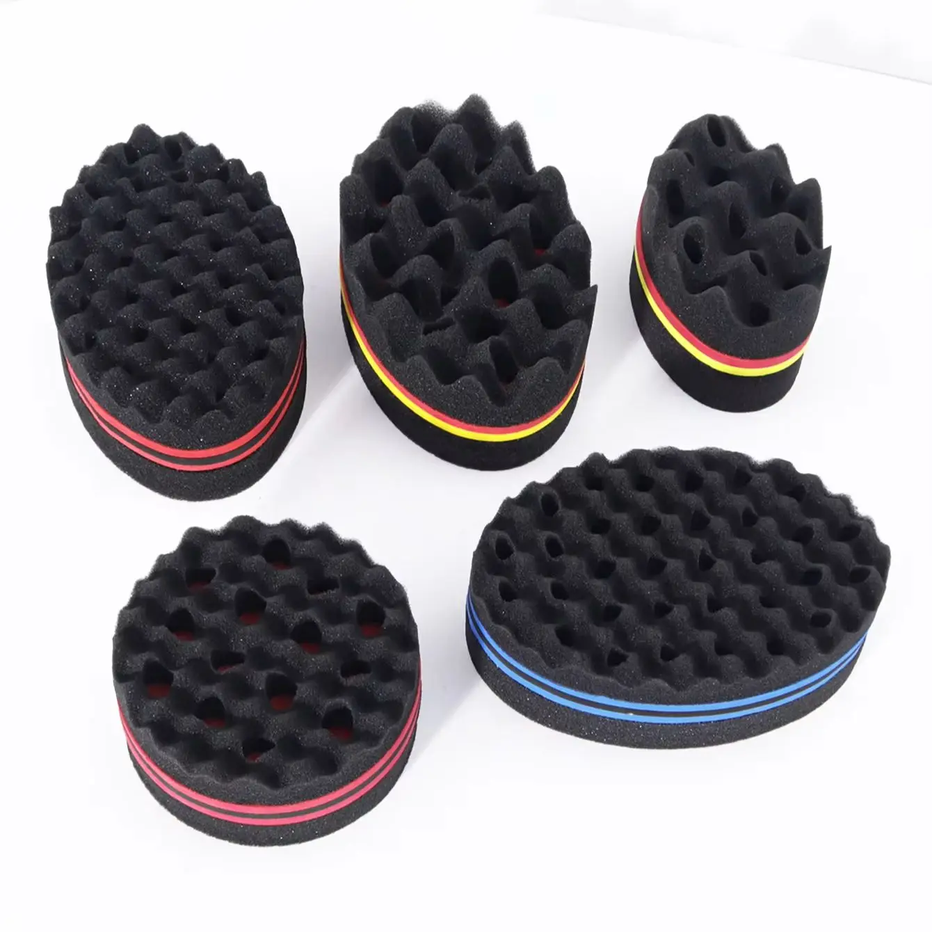 قطعتان من إسفنجة العناية بالتجعيد الأفريقية، مناسبة لتصفيف الشعر الطبيعي والمجعد الأفريقي الخاص بشعر مستعار حقيقي #4