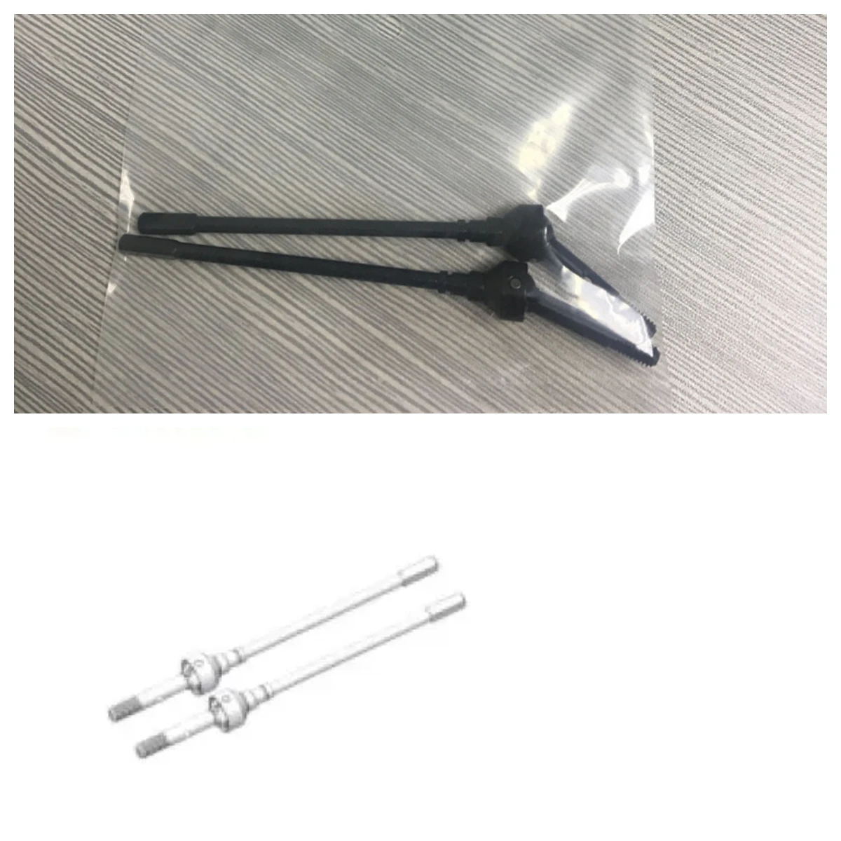 RGT Rc Crawler 136100V2 Rock Cruiser RC-4 front universal drive shaft 68262