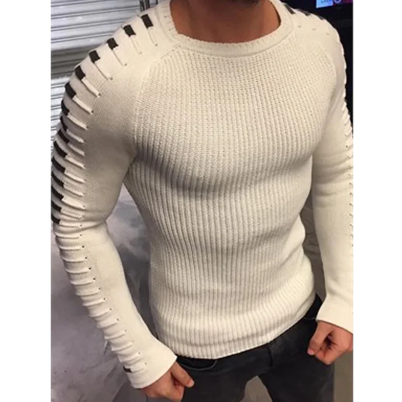 New 2024 Autumn Winter O-Neck Sweater Men Plus Size M-3XL Casual Slim fit Pullover Men Knitted pullover Sweaters sueter hombre