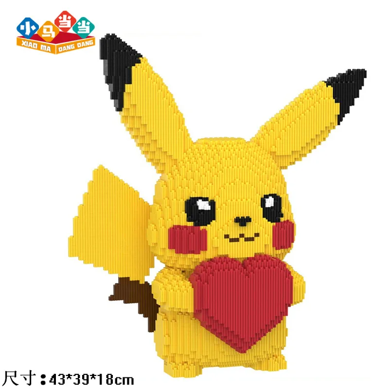 Pokemon Gengar Building Block Bulbasaur Charmander 3D Model Assembly Connection Mini Brick Figure Toys for Home Decora image 3