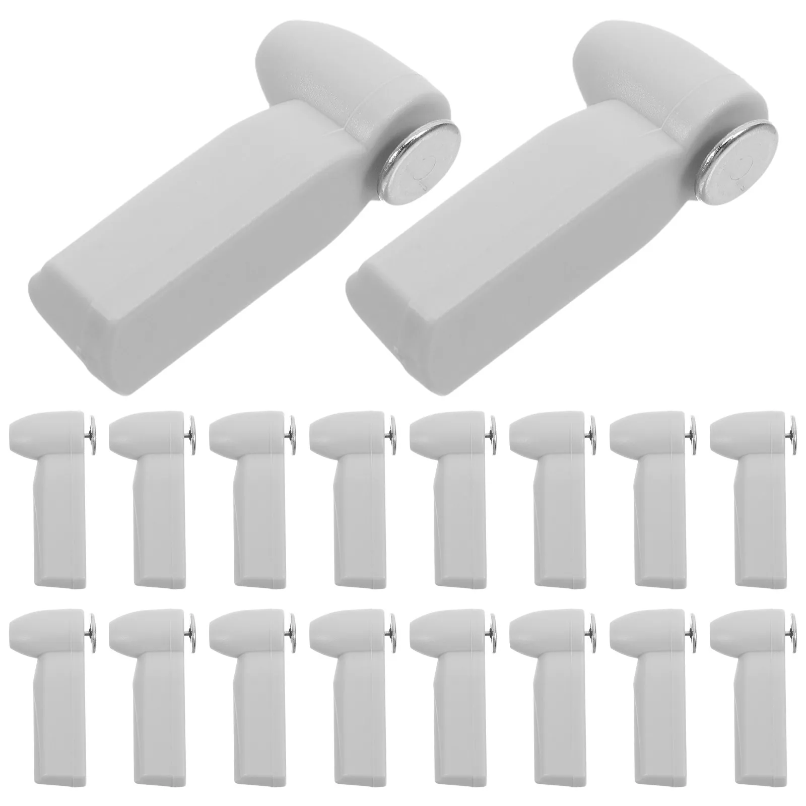 

20Pcs Reusable Acoustic Magnetic Hard Tags Light Gray for Clothing Shoes Hats Retail Security Antitheft Lock Labels Apparel