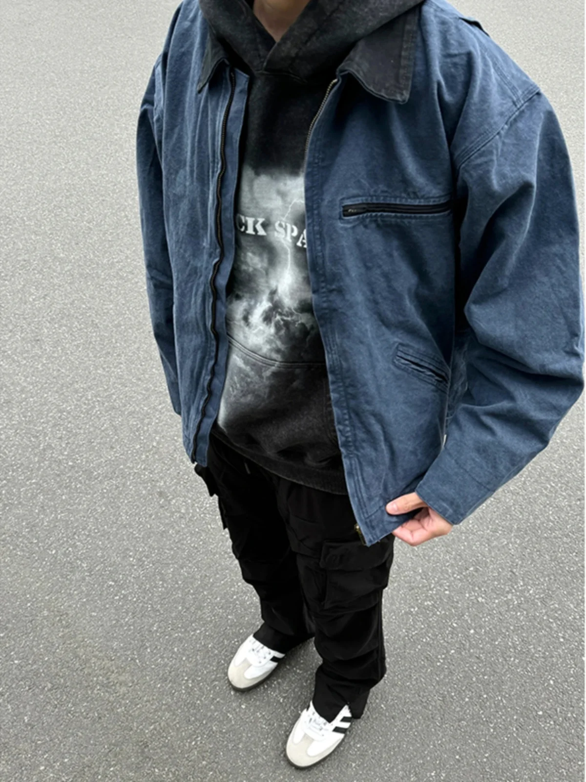 

Мужская рабочая куртка Detroit ort Workwear, весна-осень, Cleanfit Blue Collar, винтажная, новинка 2024 года, свободный крой, верхняя одежда