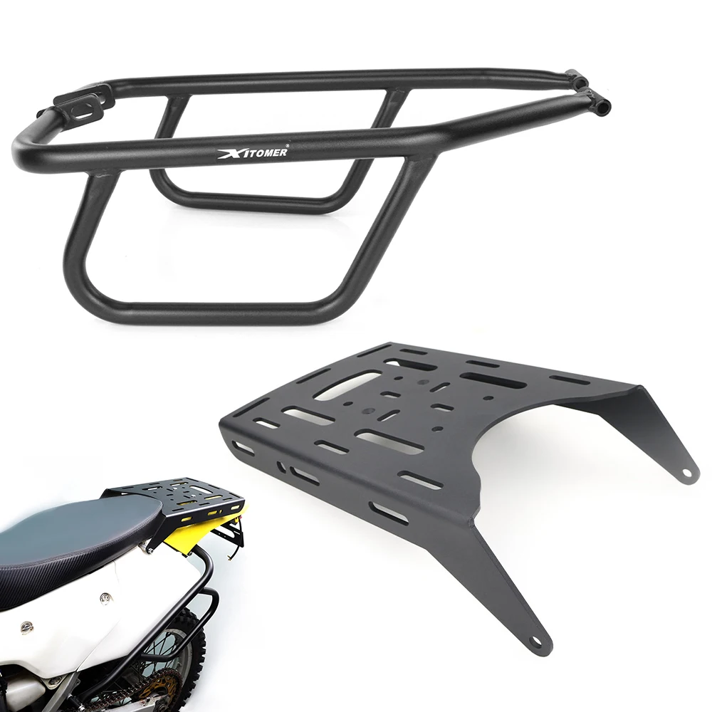 

Для Suzuki DRZ400S DRZ400SM 2000-2024 мотоциклетная задняя багажная полка, верхний чехол, кронштейн, держатель, боковые защитные дуги, защита двигателя