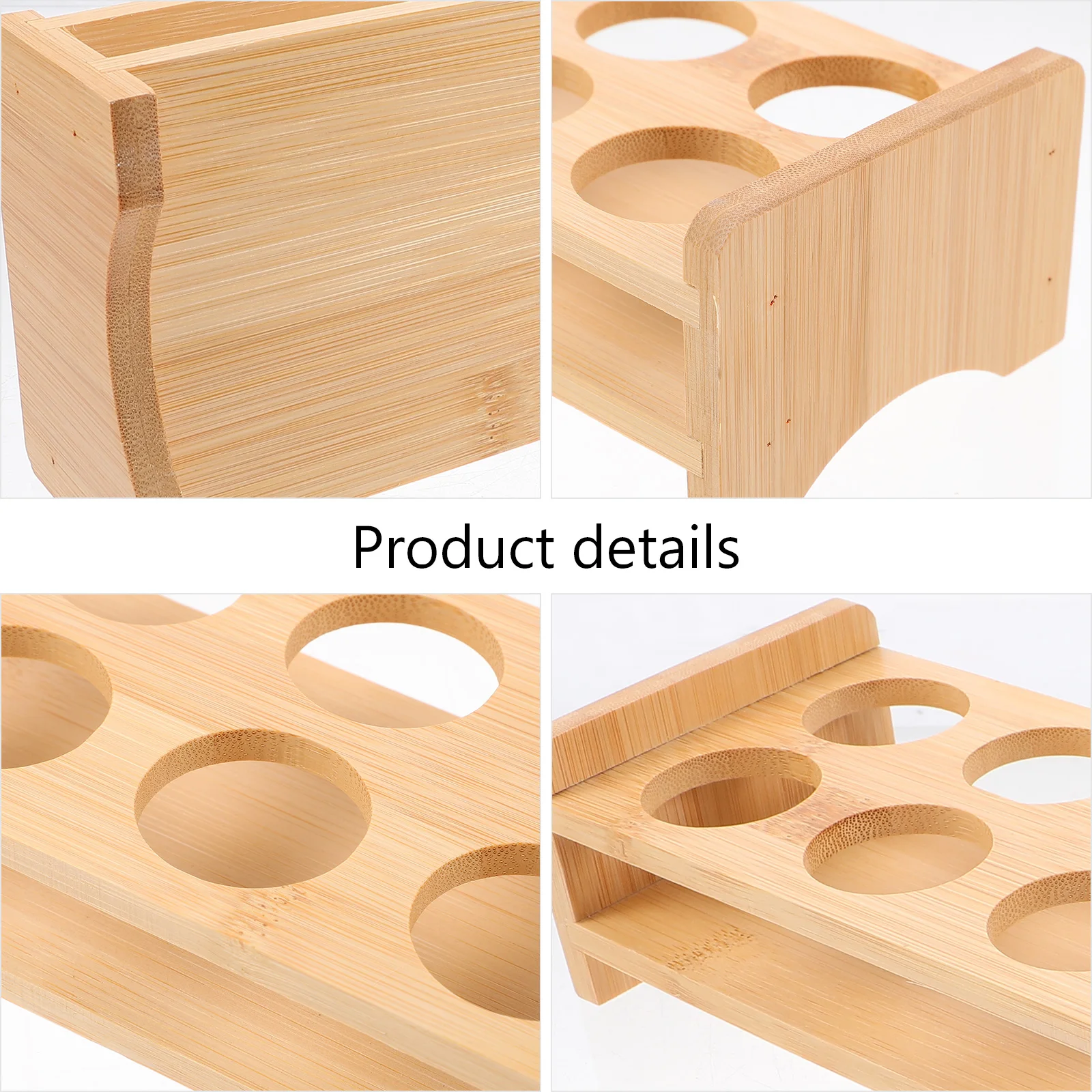 

Straight Cup Holder 12 Slots Wooden Shot Glass Organizer Rack for Whiskey Glasses Storage Home Bar Use Glass Tray