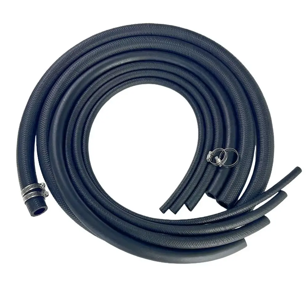 New Multifunctional Car Fuel Hoses ID 4 5 6 8 10 12 14mm with Pipe Clamp NBR Oil Resistant Hose Oil Pipe