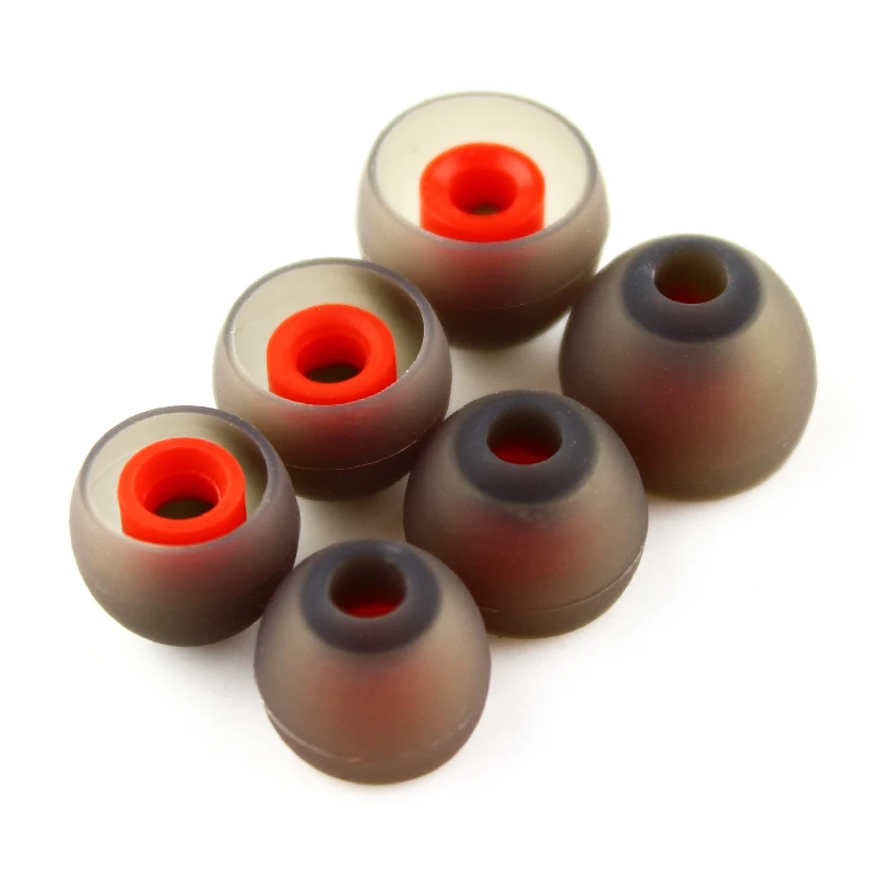 NiceHCK 3 Pairs(6pcs) L M S In Ear Tips Earbuds Earphone Silicone Eartips/Ear Sleeve/Ear Tip/Earbuds For KZTRNCCAEarphone