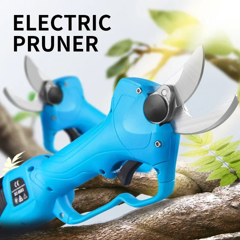 Professional 28mm Electric Fruit Pruning Shear Electric Bypass Pruner garden cordless branch scissors